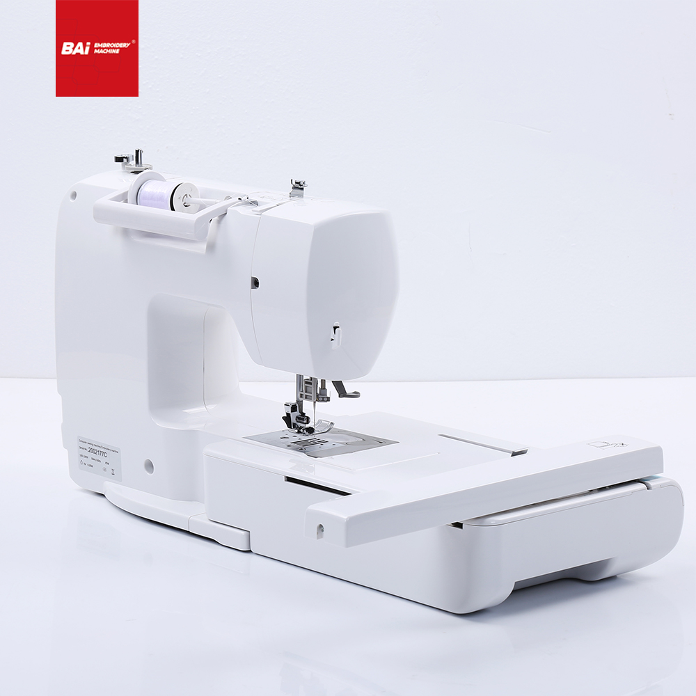 Máquina de coser BAI Industrial Footing Foot Zig Zag para el hogar Bordado Máquina Costura